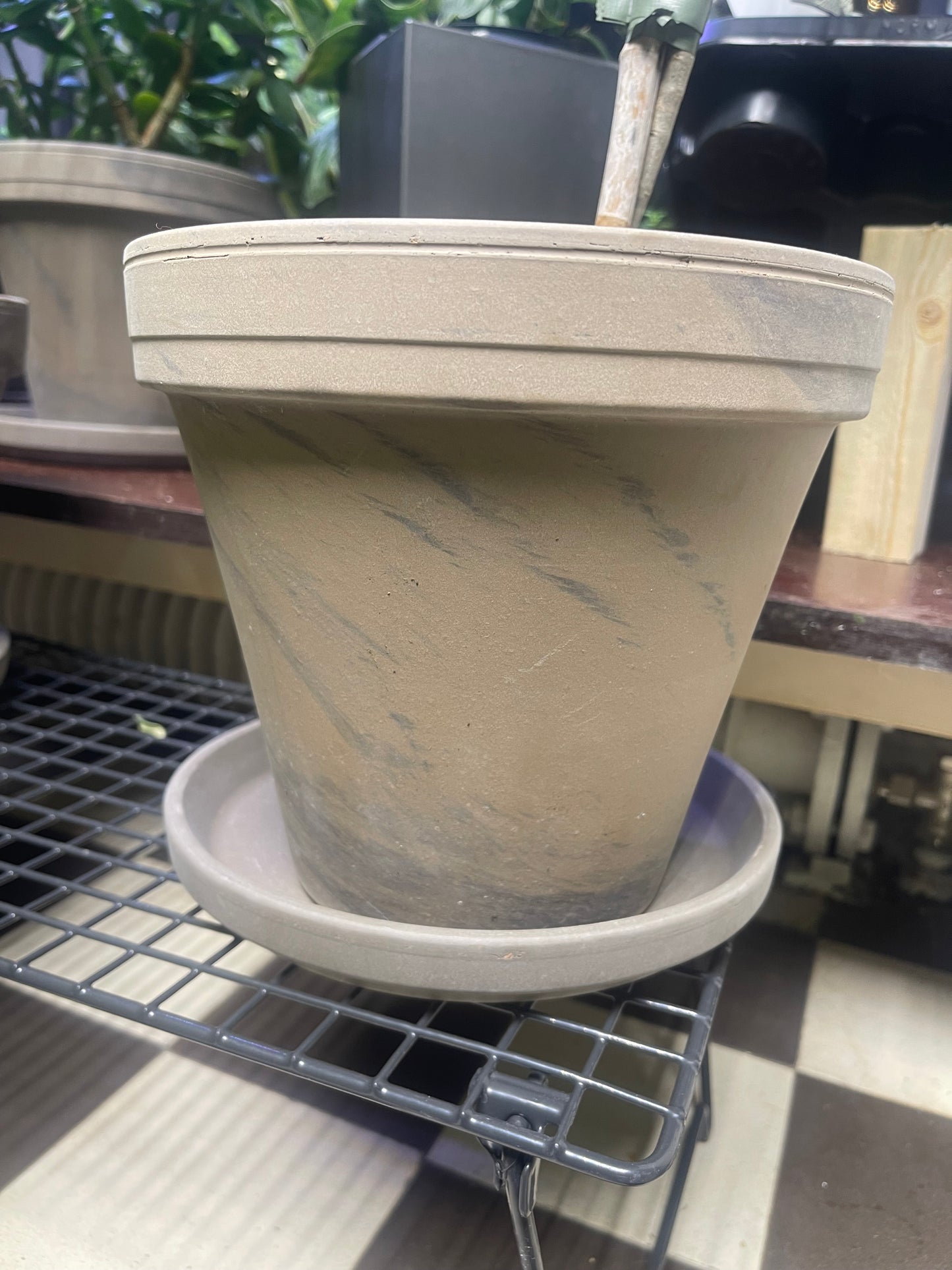 Saviruukku + aluslautanen